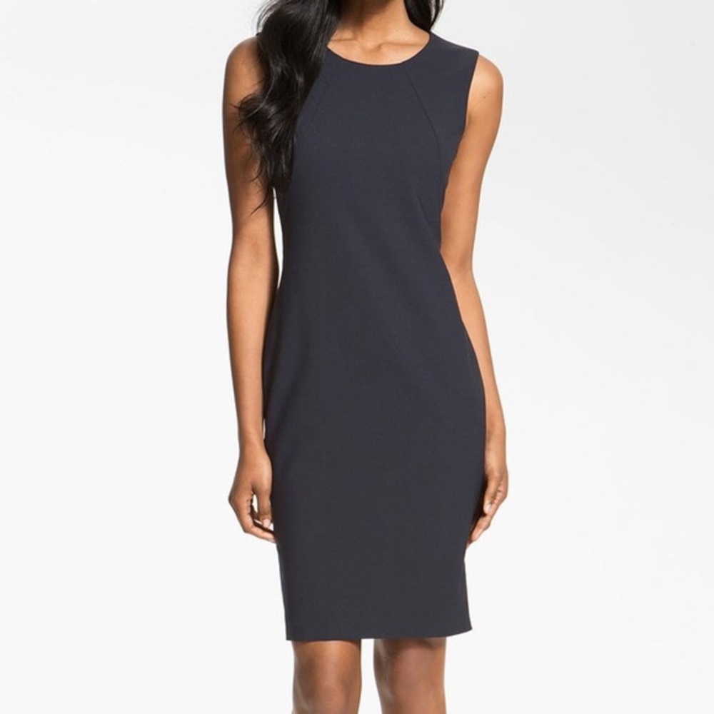 BOSS BLACK HUGO BOSS Dallasa Sheath Dress in NAVY